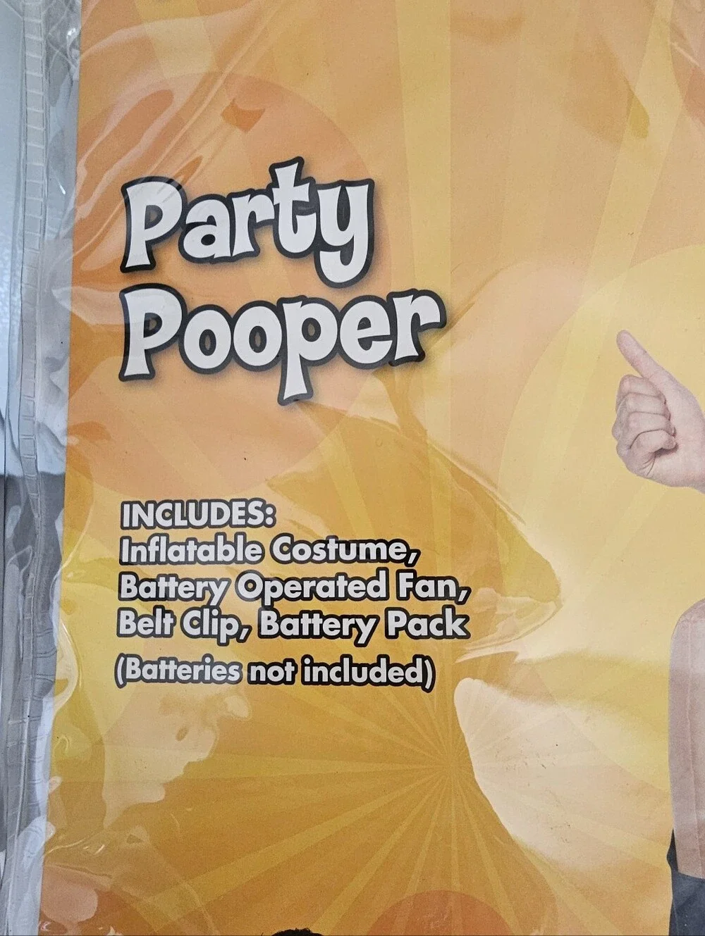 Spirit Party Pooper Inflatable Costume - White